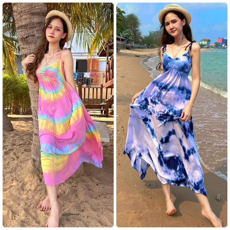 เดรสงานแซ่บสีชมพูพาสเทลหวานๆๆๆ/ครามสายสดใสใส่สบาย