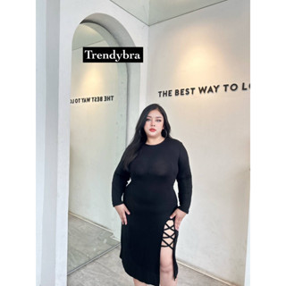 🎈Plussize เดรสคนอ้วน🎈 2 ไซส์ L40-46 XL46-50