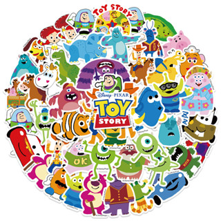 พร้อมส่ง ของแท้100% Disney ทอย สตอรี่ toystory  sticker สติกเกอร์กันน้ำรูปแบบที่แตกต่างกัน, 50ชิ้น toy story