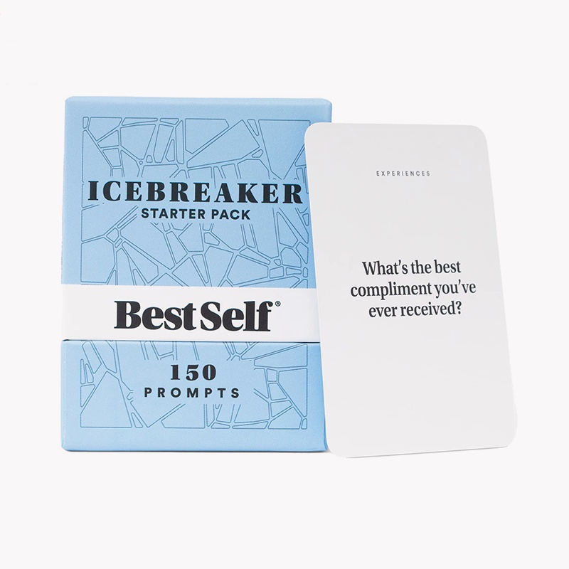 BestSelf Co. Icebreaker Deck - Conversation Starter Icebreaker Card Game for Adults