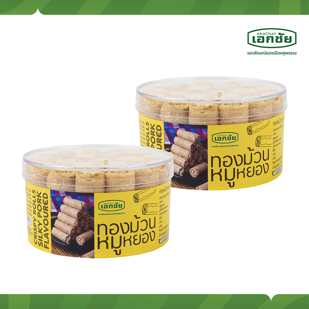 ทองม้วนหมูหยอง 120 g.(2 กล่อง) ส่งทุกวันอังคาร พฤหัสบดี เสาร์ อาทิตย์ เอกชัยสาลี่สุพรรณ(เก็บโค้ดส่งฟรี)