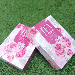 [ 2 กล่อง ]🌸ชาชมพู Tea For You ชาสมุนไพรกุหลาบ ลดสิว สลายฝ้า ปรับระบบภายในของผู้หญิง