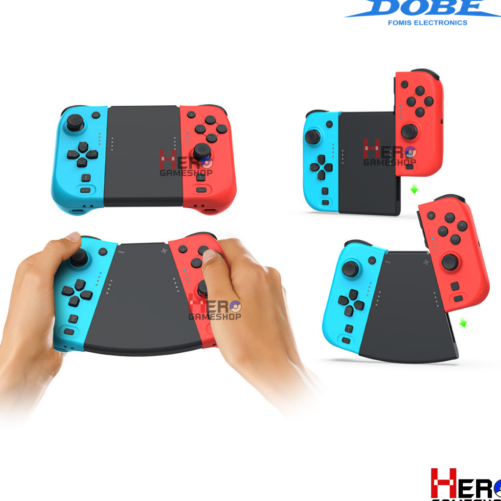 DOBE Joy-Con Double Motor Vibration สั่นแรง แถมฟรี Grip 2 ชิ้น / สายชาร์จ / Wake Up ได้