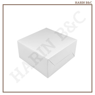 (10ใบ) กล่อง สแน็ค สีขาว 5x5x2.5นิ้ว  White Food-grade Snack Box 10pcs 12.7x12.7x.6.5cm