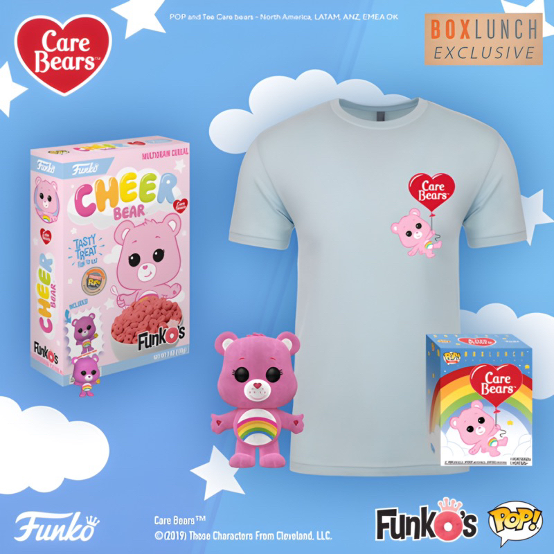 เสื้อยืดแคร์แบร์ Care Bears Funko Exclusive (เฉพาะเสื้อ) Cheer Bear สินค้าใหม่ นำเข้าจากอเมริกาแท้💯