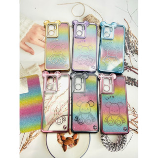 เคสTPU🌈 หมีกากเพชรสายรุ้งSAMSUNG  A23.5g A53.5g A13.4g/5g