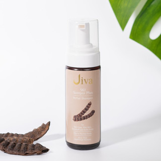 แชมพูลดผมร่วง สมุนไพรแท้ จีวา ส้มป่อย พลัส (100 / 150 มล.) - Jiva Sompoi Plus Herbal Shampoo