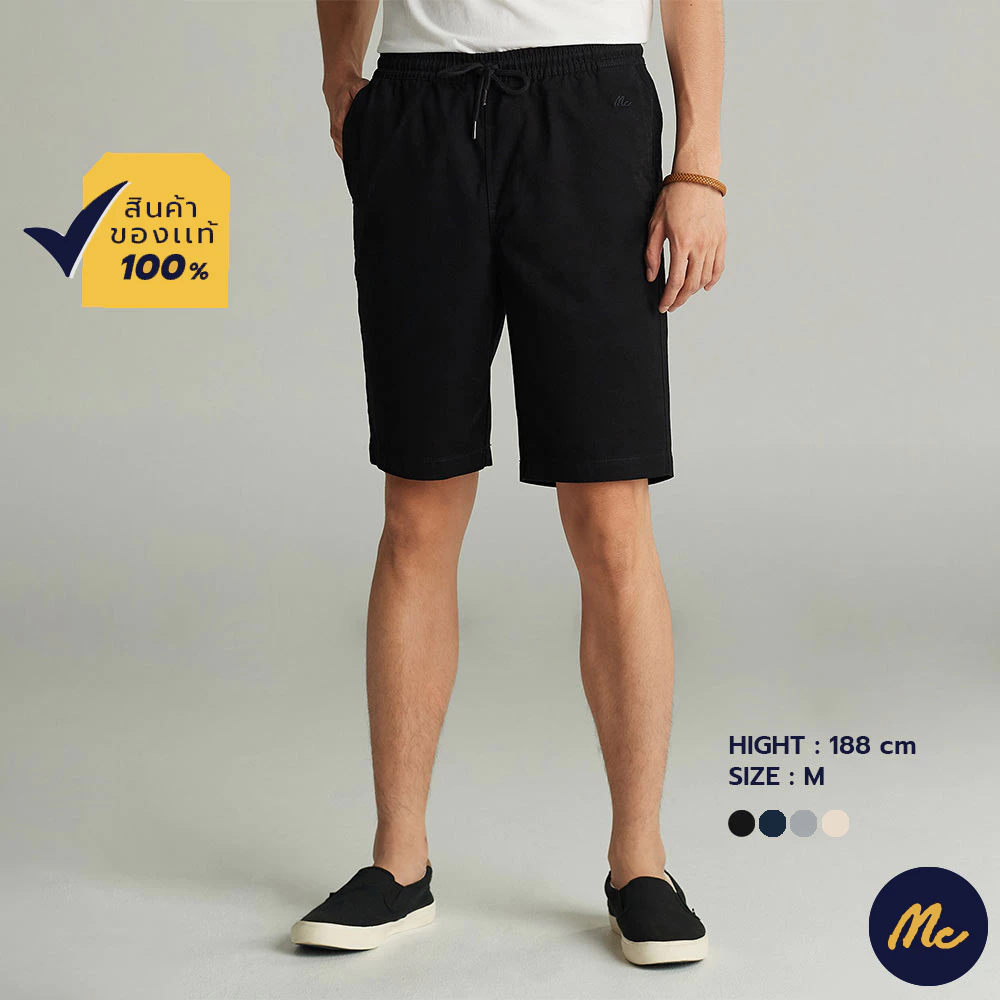 Mc JEANS (แม็คยีนส์) กางเกงขาสั้น กางเกงขาสั้นผู้ชาย Short Pants MCJZ059 มีให้เลือก 10 สี