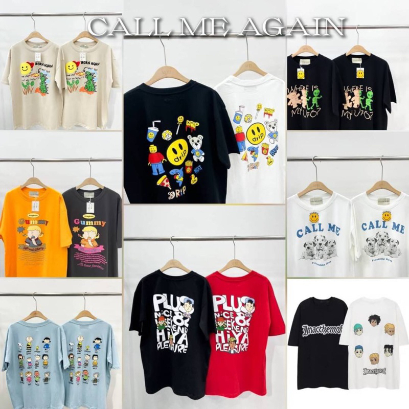 CALL ME AGAIN ♥️ รวมลายเสื้อยืด