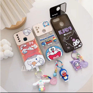 เคสกระจกตั้งได้ ลายการ์ตูน สำหรับรุ่นออปโป้A15/A15s วีโว้ Y20 Y17 A3s A5s A31 A53 A52020 Reno5