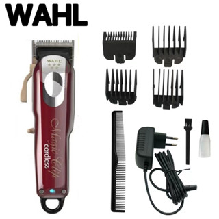 WAHL ปัตตาเลี่ยนไร้สาย แบบมืออาชีพ Wahl มีใบรับประกัน ใช้งานทนทาน ตัดผม เครื่องแรง วอลล์ แบตเตอเลี่ยน มีฟันรอง ตัดง่าย ป