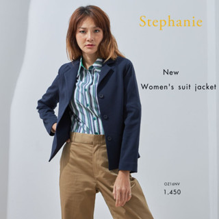 GSP Stephanie เสื้อแจ็คเก๊ต แขนยาว สีกรม (OZ16NV)