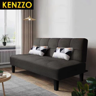 พร้อมส่ง KENZZO: โซฟา โซฟาผ้าแคนวาส 2/3/4 ที่นั่ง ปรับนอนได้ 3 ระดับ ทูอินวัน ( OLLY Foldable Sofa Bed )