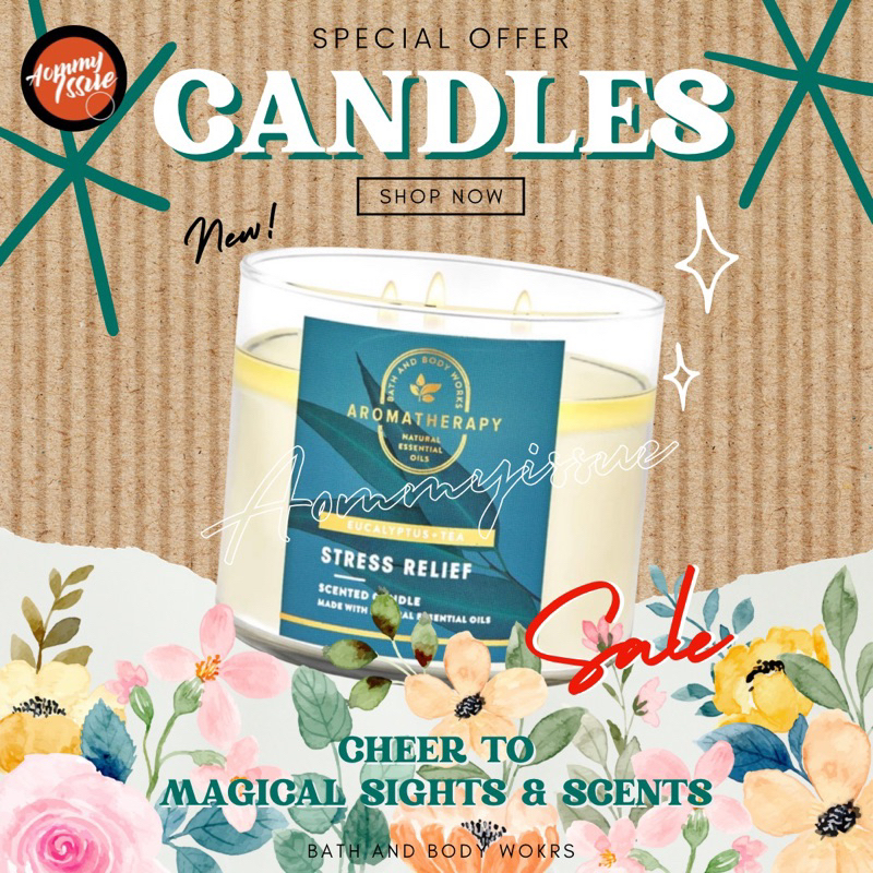 🚨ลดล้างสต็อก!เทียนหอมรุ่นเก่า Bath and Body Works Candle