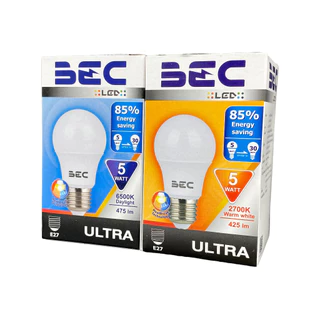 BEC หลอดประหยัดไฟ LED BULB 3W 5W 7W 9W 11W 13W 15W 18W 20W 25W ขั้ว E27 รุ่น ULTRA
