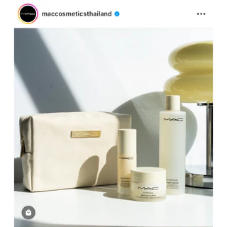 กระเป๋าของแถมเครื่องสำอางแม็ค MAC Hyper Real GWP canvas cosmetic bag พร้อมสาย กระเป๋าผ้าแคนวาสเนื้อหนา