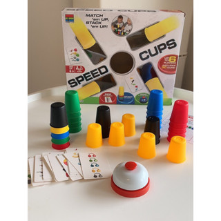 เกมเรียงแก้วฝึกกล้ามเนื้อมือ แยกสี Stacks Cup พร้อมกระดิ่งเล่นเกม ถ้วยซ้อนเกม ฝึกความเร็ว หลากสี สําหรับเด็ก Sarran