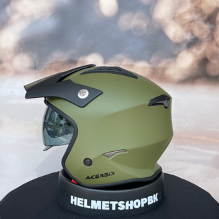 หมวกกันน็อค ACERBIS JET ARIA HELMET MILITARY GREEN