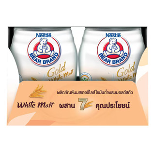 นมตราหมีโกลด์นมไวท์มอลต์ 140มล. 1 แพค 8 ชิ้น
