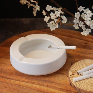 Ashtray ที่เขี่ยบุหรี่เซรามิคทรงกลมสำหรับทิ้งบุหรี่