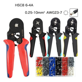 Crimp wire คีมย้ำหางปลา ENDCORD เอ็นคอร์ด แบบสี่เหลี่ยม พร้อมหางปลา 1200 ชิ้น TERMINAL ตู้ลำโพง Terminal Mppt ใช้ง่าย