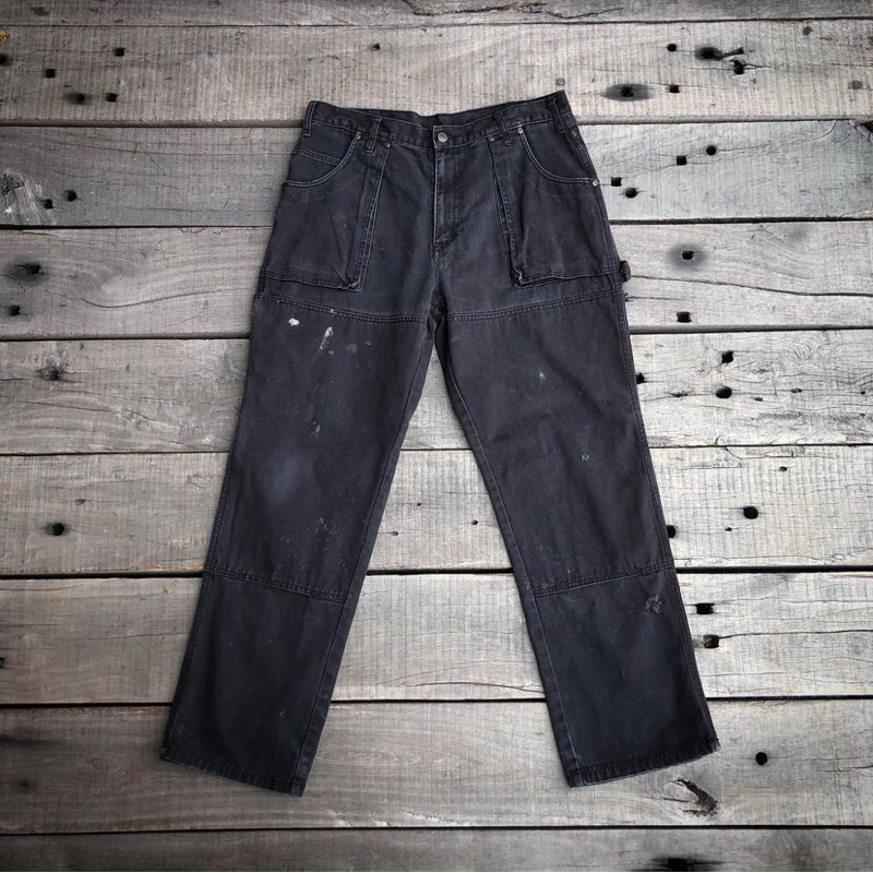 กางเกงขายาว Dickies workwear’s ทรงช่าง สีดำ สภาพเซเล็บ สวยๆ L มือสอง