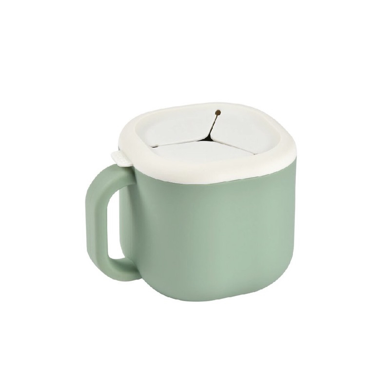 BEABA กระปุกใส่อาหารว่าง Pick 'n' Snack Silicone Snack Cup - Frosty Green
