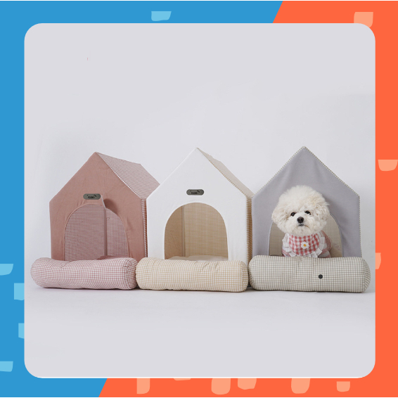[🚚 พร้อมส่ง] บ้านแมว Happy Pet House ที่นอนแมว หมา บ้านสัตว์เลี้ยง สุนัข