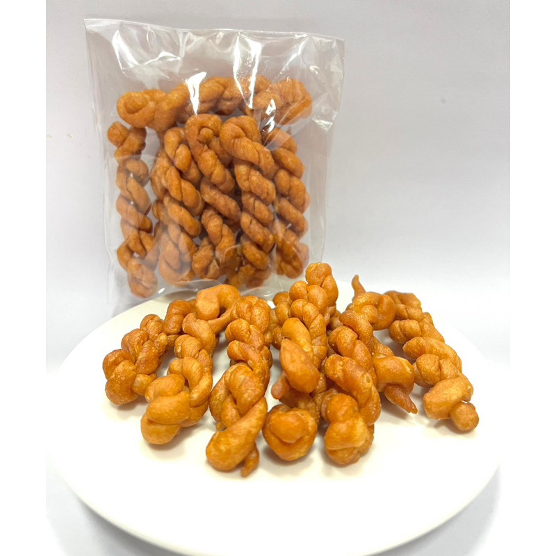 ขนมเกลียวเค็ม ทำสดใหม่ทุกวัน กรอบมันอร่อย 1ห่อ50กรัม