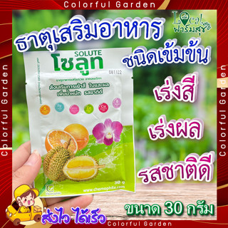 โซลูท (Solute) ขนาด 30กรัม 🍊 ธาตุอาหารเสริมชนิดเข้มข้น จากอเมริกา เพิ่มการเข้าสี เพิ่มคุณภาพ ได้น้ำหนัก รสชาติดี