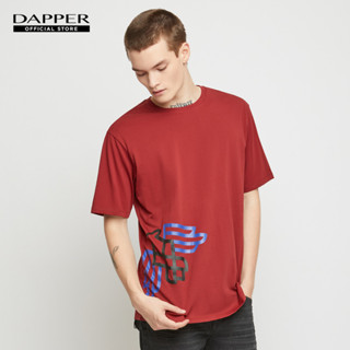 DAPPER เสื้อยืด Eagle Logo Print สีแดง (KRR1/611RS)