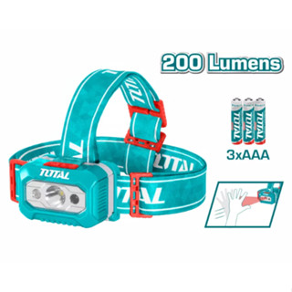 Total ไฟฉาย LED คาดศีรษะ 3 x AAA รุ่น THL013AAA6 ( LED Head Lamp ) ของแท้พร้อมส่งโดยตัวแทนจำหน่าย