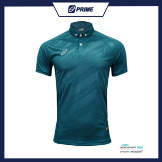 EGO PRIME เสื้อโปโล PM219 เสื้อโปโล สีเขียวมหาสมุทร เสื้อโปโล แอนตี้แบคทีเรีย