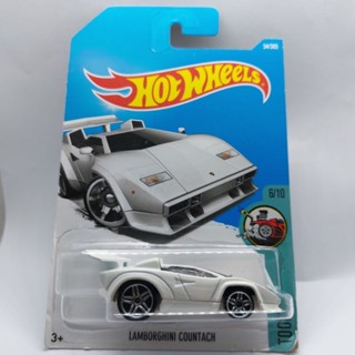 รถเหล็ก Hotwheels LAMBORGHINI COUNTACH สีขาว (ib39)