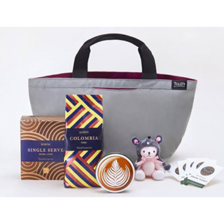 ใหม่พร้อมป้าย Tullys Coffee Bag กระเป๋า ผ้าร่วม กระเป๋าใส่กล่องอาหาร lunch lunchbag กระเป๋าถือ ของขวัญ ของขวัญวันเกิด