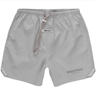 FEAR OF GOD ESSENTIALS VOLLEY SHORT (SILVER REFLECTIVE)