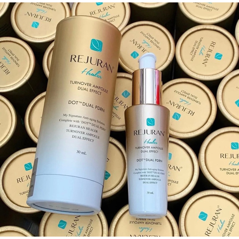 พร้อมส่ง!!  Rejurun Healer Turnover Ampoule Dual Effect ขนาด 30 ml สูตรเข้มข้นขวดสีทอง ฮอตที่สุด จาก