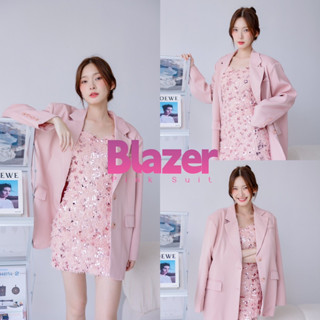 🌸 BLAZER PINK SUIT 🌸 เสื้อสูธสีชมพู สวย หนา