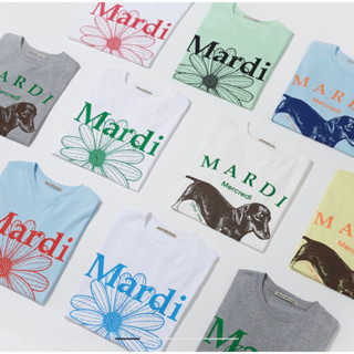 พร้อมส่ง‼️ Mardi(มาร์ดิ)เสื้อยืดแบรนด์ดังจากเกาหลีของแท้100%