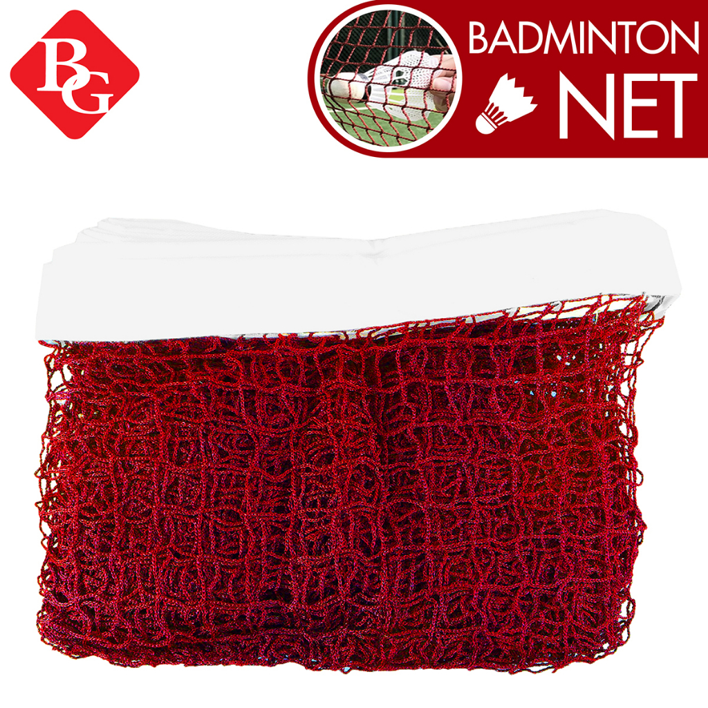 BG Badminton Net Post ตาข่ายแบดมินตัน รุ่น 5005 ทนแดด ทนฝน แข็งแรง ใช้งานได้นาน