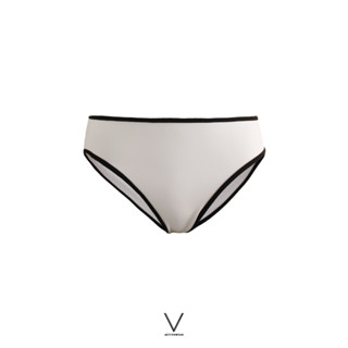 SS2023 WHITE SWIMMING BRIEF กางเกงว่ายน้ำ สีขาวใส่ว่ายน้ำ ผ้าหนา กัน UV UPF 50+