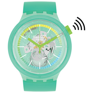 Swatch นาฬิกาผู้หญิง SwatchPAY! TURQUOISE PAY! รุ่น SO27L100-5300