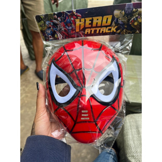 ของเล่น ฮีโร่อเวนเจอร์ หน้ากากสไปเดอร์เเมน หน้ากากไอรอนเเมน มีไฟ Mask Avengers hero***สินค้าพร้อมส่ง