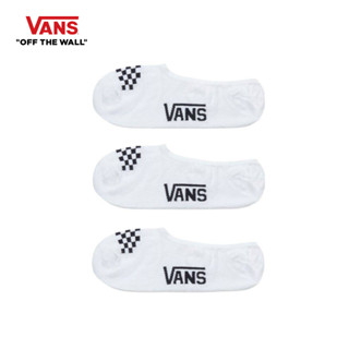 VANS CLASSIC CANOODLE 6.5-9 3PK - WHITE **ถุงเท้าเป็นไซส์ US MEN สามารถดูตารางเทียบไซส์จากข้อมูลสินค้าเพิ่มเติม**