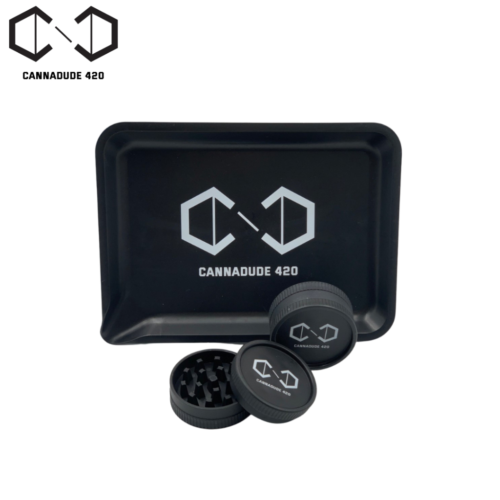 Cannadude420 Grinder + Tray [GDS69] ที่บด เครื่องบด ย่อยสลายได้ Biodegradable Grinder & Tray ถาด พร้
