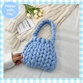 Happy.with.day H215 กระเป๋าถักใหญ่ (ถักสำเร็จ)