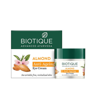 ครีมบำรุงรอบดวงตา/ Biotique Almond Anti Ageing Eye Cream, 15g/ อินเดียแท้พร้อมส่ง