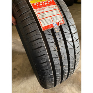 225/55R17 ยางใหม่ ดันลอป Dunlop /SP LM705 ผลิต ปลายธันวาคม 19 นุ่มเงียบ สปอร์ต รีดน้ำไว ยึดเกาะถนนดี ลดราคา ราคาต่อชิ้น