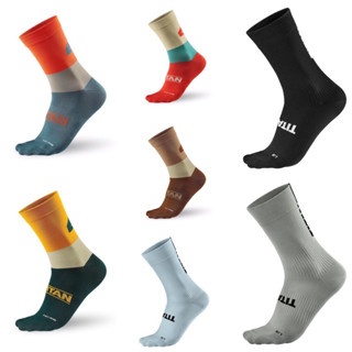 ถุงเท้าปั่นจักรยาน Titan Cycling Socks รุ่น Cafe Racer 22 Crew ถุงเท้ากีฬา ถุงเท้าออกกำลังกาย