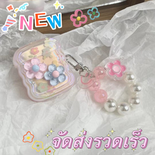 ❤จัดส่งภายใน24ชั่วโมง❤เคส Airpod Pro2 3 pro 1 2 ดอกไม้ เรียบง่าย การป้องกันการตก 1 2 Soft Case Airpod gen3 2021